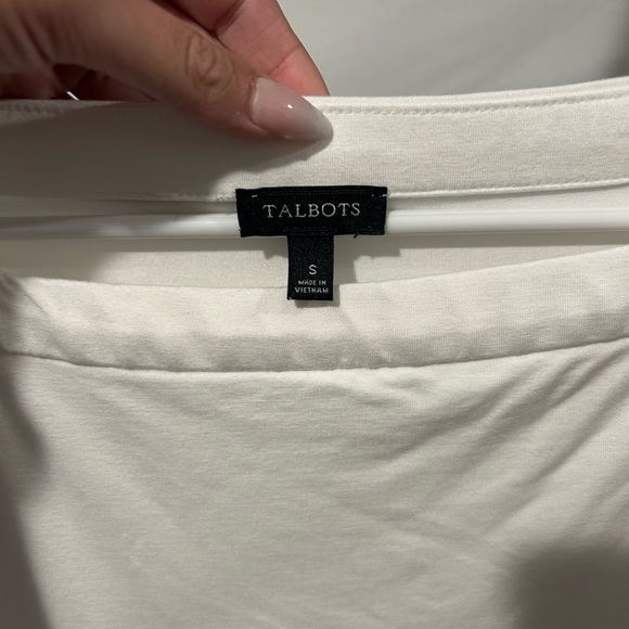 Talbots Cream short sleeve shirt - Picture 3 of 3